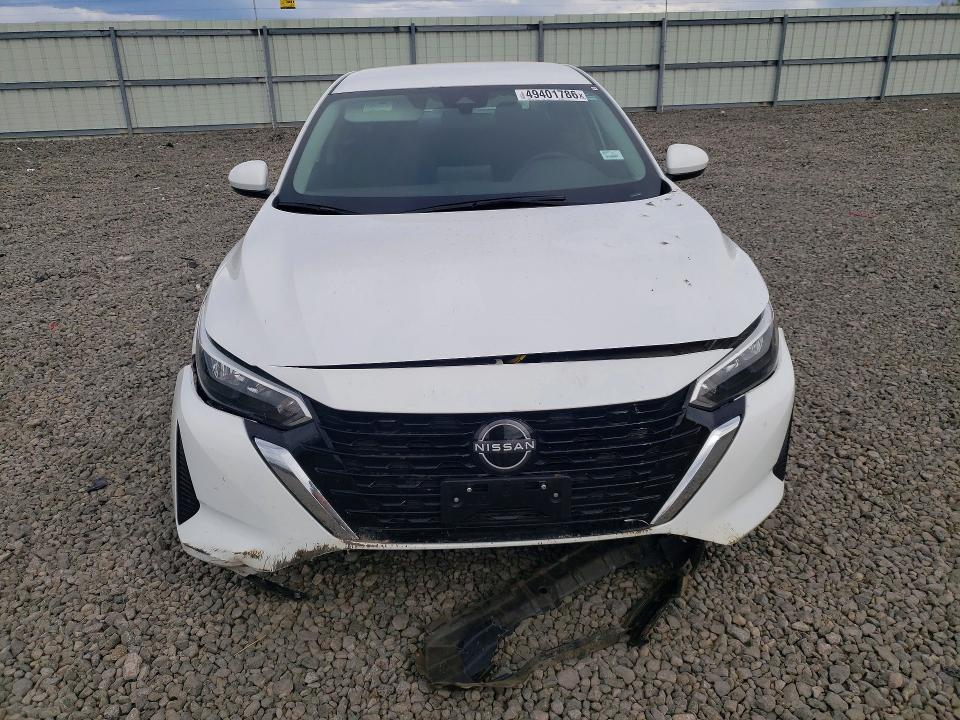 2025 Nissan Sentra VIN 3N1AB8CV1SY254882 COPART salvage auction — FRONT END, Nv - Salvage Title, sold $6,600 on 2026-07-09 (photo 5)