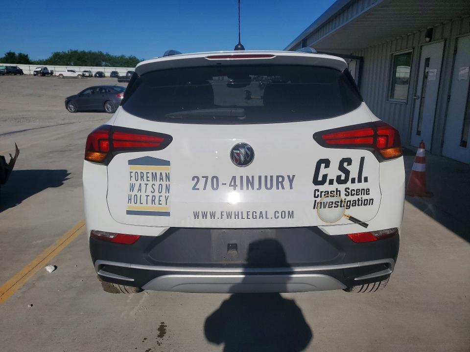 2022 Buick Encore VIN KL4MMDSLXNB059146 COPART salvage auction — HAIL, Ky - Hail Salvage Brand, sold $6,400 on 2026-07-23 (photo 6)