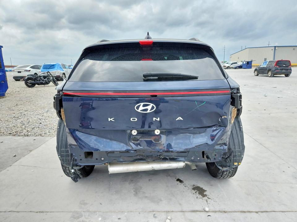 2024 Hyundai Kona VIN KM8HC3AB0RU149750 COPART salvage auction — REAR END, Tx - Certificate Of Title, sold $150 on 2026-07-28 (photo 6)