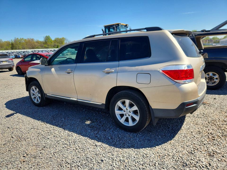 2012 Toyota Highlander VIN 5TDBK3EH8CS147591 COPART salvage auction — FRONT END, Salvage Title, sold $525 on 2026-07-24 (photo 2)