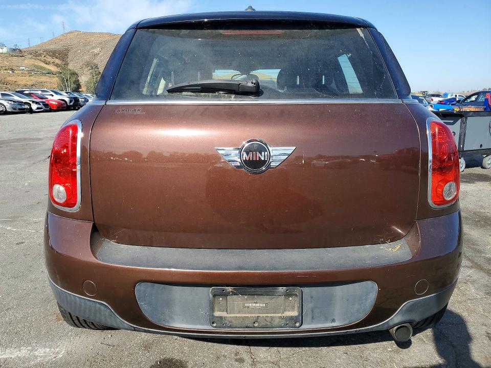 2013 Mini Cooper VIN WMWZB3C57DWM09977 COPART salvage auction — MECHANICAL, Ca - Salvage Certificate, sold $775 on 2026-07-07 (photo 6)