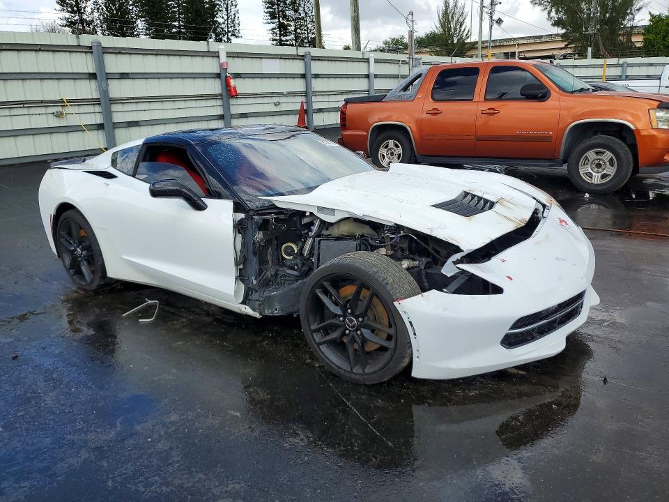 2015 Chevrolet Corvette stingray VIN 1G1YK2D78F5120200 COPART salvage auction — FRONT END, Fl - Cert Of Title Slvg Rebuildable (P), sold $11,300 on 2026-07-08 (photo 4)