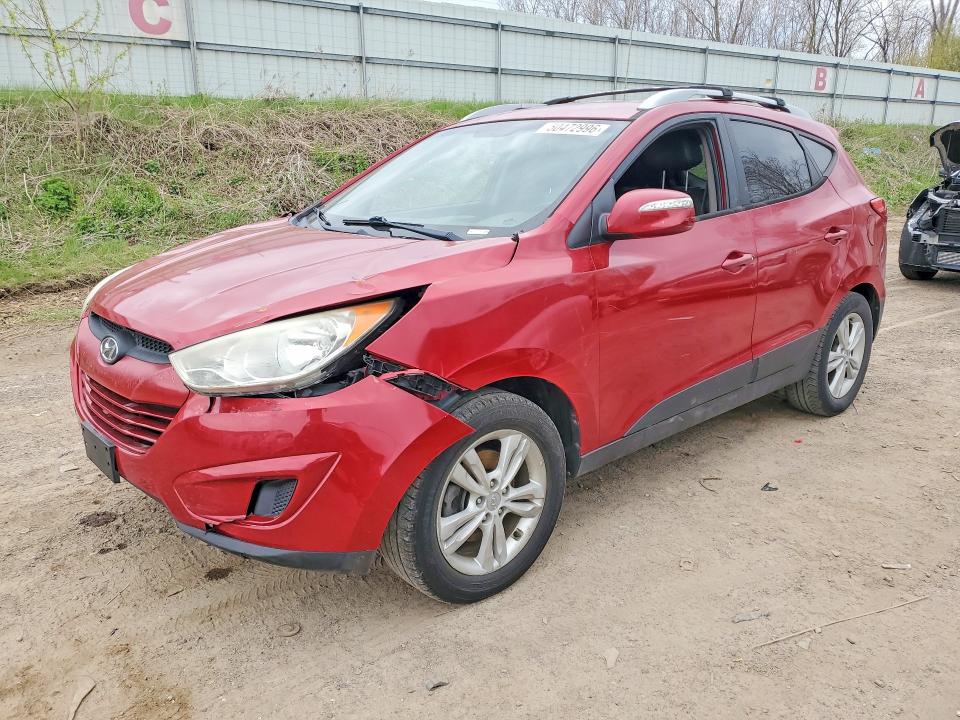 2012 Hyundai Tucson VIN KM8JU3ACXCU443154 COPART salvage auction — FRONT END, Mi - Cert Of Title-Salvage Vehicle, sold $200 on 2026-07-22 (photo 1)