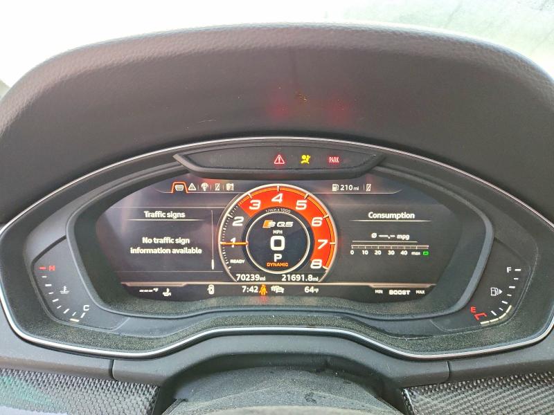 2019 Audi Sq5 VIN WA1C4AFY2K2080519 COPART salvage auction — SIDE, Nc - Salvage Certificate Of Title, sold $10,700 on 2026-07-24 (photo 9)