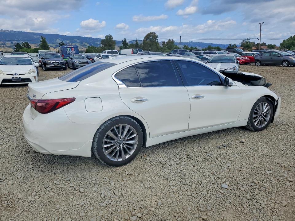 2021 Infiniti Q50 VIN JN1EV7BPXMM706033 COPART salvage auction — FRONT END, Ca - Salvage Certificate, sold $3,350 on 2026-07-14 (photo 3)