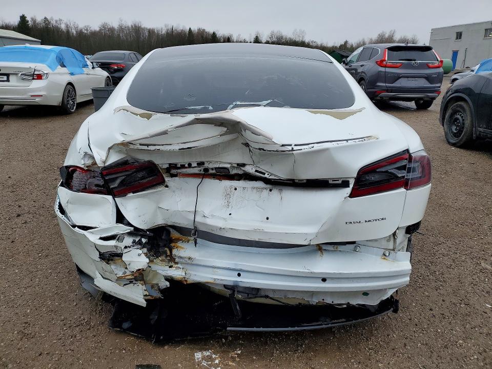2019 Tesla Model s VIN 5YJSA1E49KF334975 COPART salvage auction — REAR END, On - Permit Salvage, sold $9,600 on 2026-07-14 (photo 6)