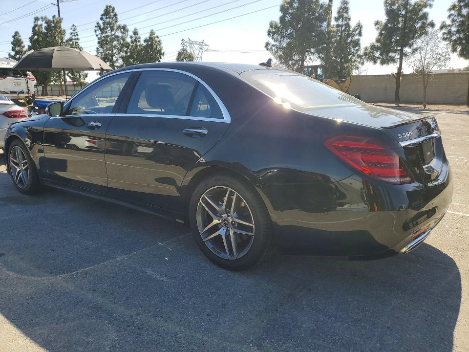 2018 Mercedes-benz S-klasse VIN WDDUG8DB0JA381938 COPART salvage auction — MINOR DENT/SCRATCHES, Ca - Dis/Dlr/Exp Only Clean Title (P), sold $18,300 on 2026-07-28 (photo 2)