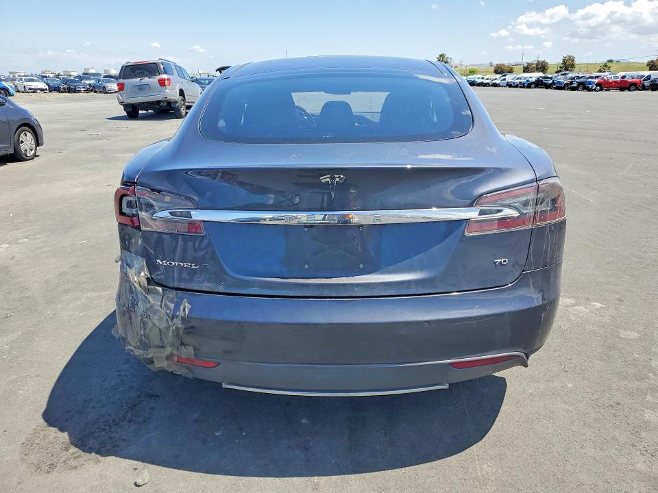 2015 Tesla Model s VIN 5YJSA1E11FF118811 COPART salvage auction — FRONT END, Ca - Dis/Dlr/Exp Clean W/Salv Hist, sold $700 on 2026-07-29 (photo 6)
