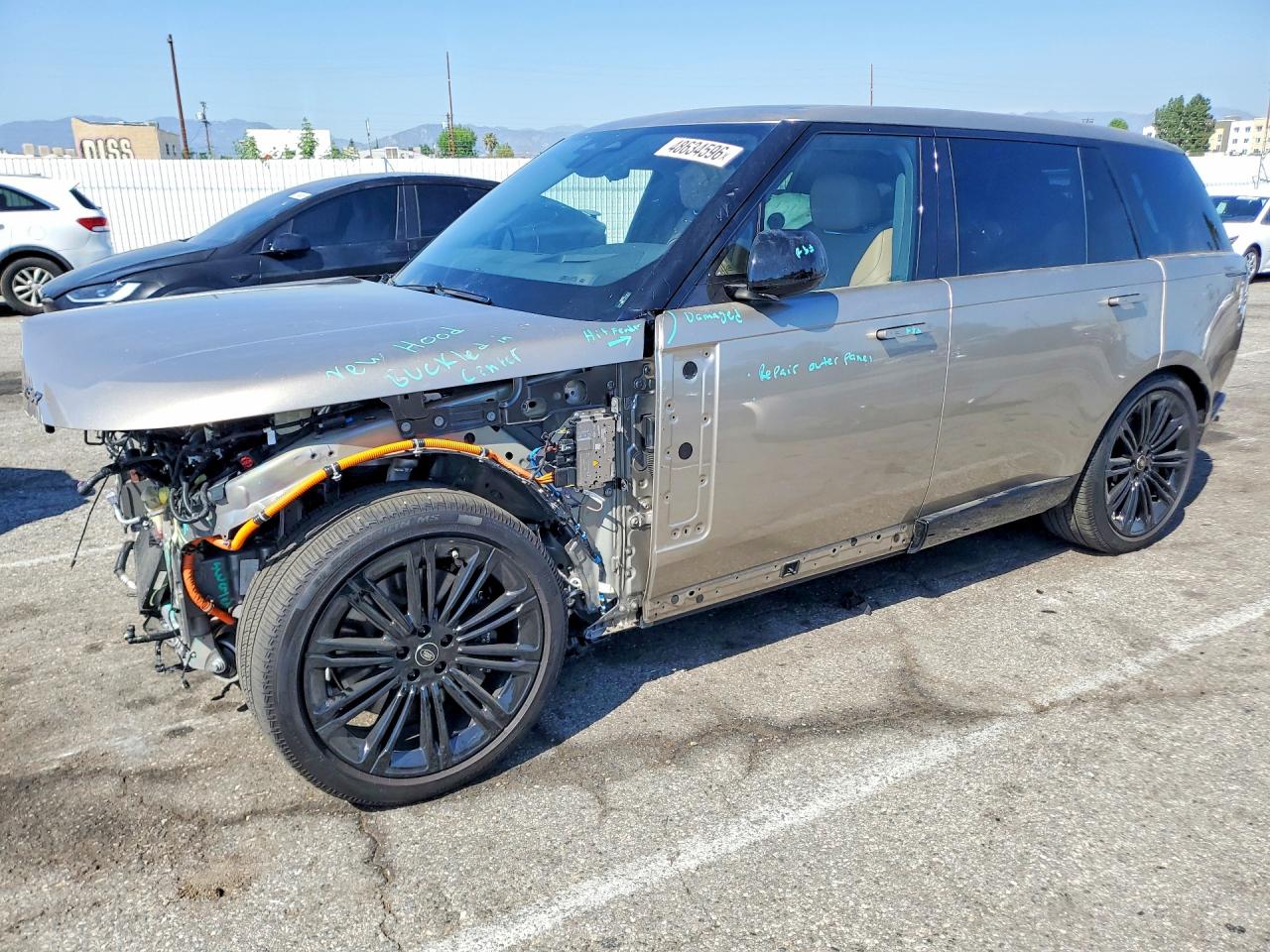 2025 Land Rover Range Rover VIN SALKPBE91SA312924 COPART salvage auction — Front End, CA - SALVAGE CERTIFICATE, sold $50,500 on 2026-07-10 (photo 1)