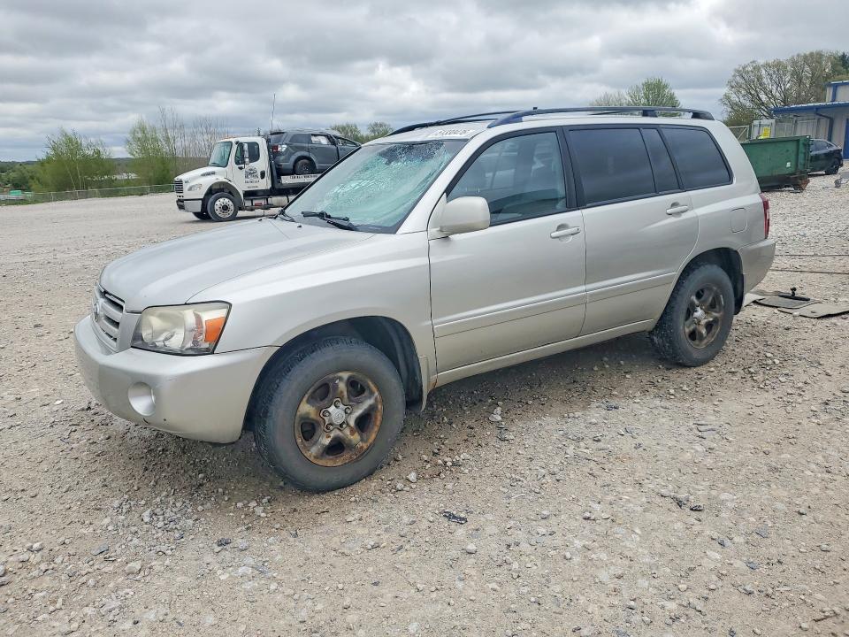 2006 Toyota Highlander VIN JTEHD21A760045208 COPART salvage auction — HAIL, Mi - Certificate Of Title, sold $1,250 on 2026-07-02 (photo 1)