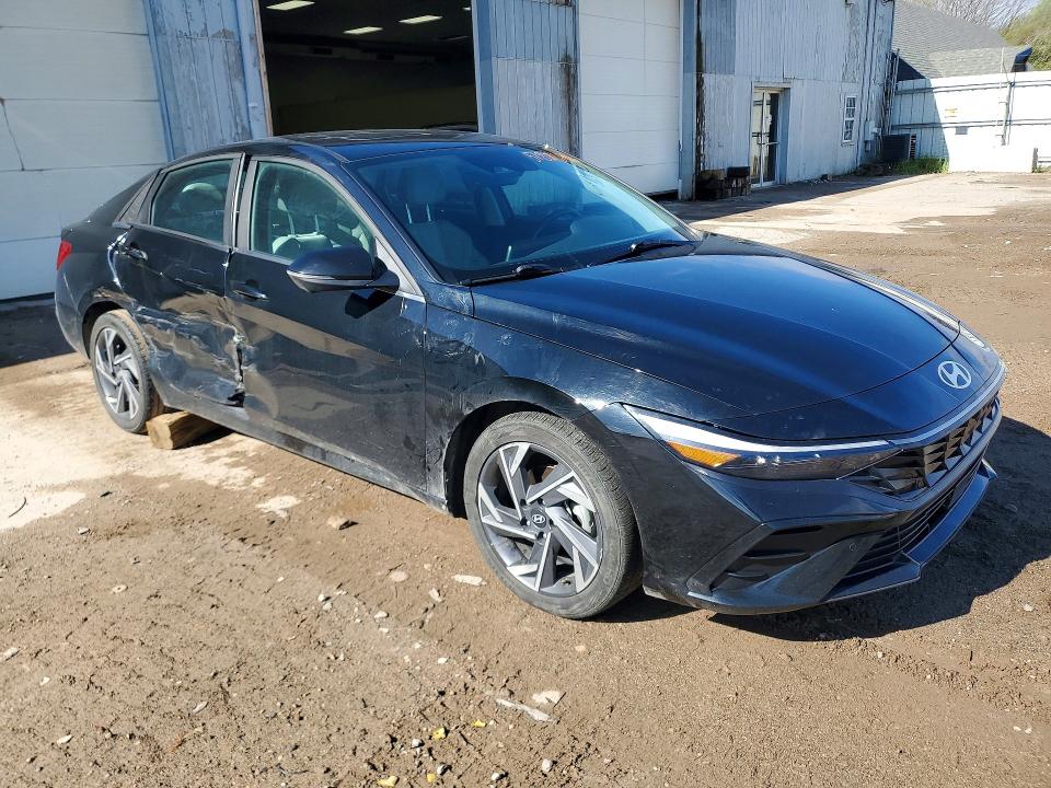 2024 Hyundai Elantra VIN KMHLP4DG5RU778044 COPART salvage auction — SIDE, Id - Salvage Certificate Of Title, sold $4,300 on 2026-07-22 (photo 4)