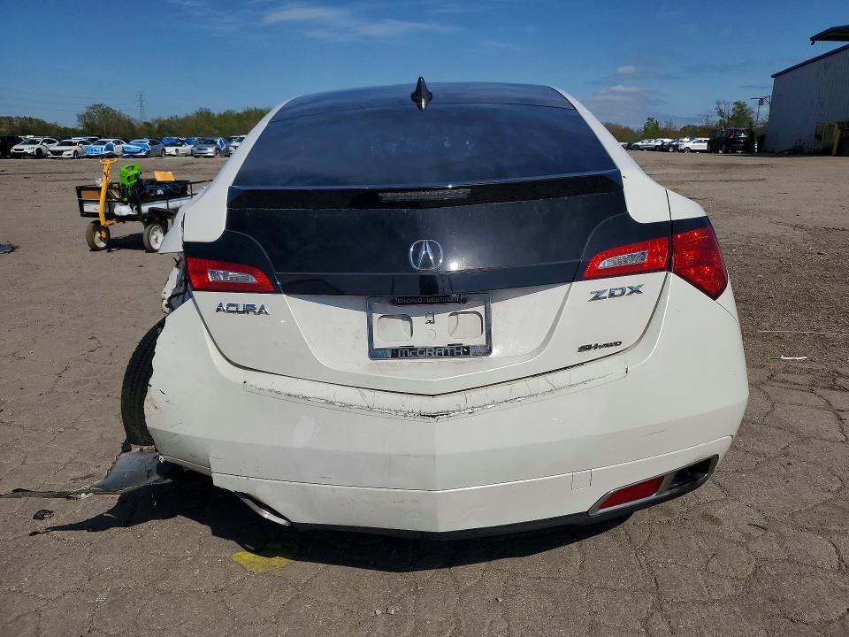 2012 Acura Zdx VIN 2HNYB1H49CH501103 COPART salvage auction — REAR END, Il - Salvage Certificate, sold $1,750 on 2026-07-08 (photo 6)