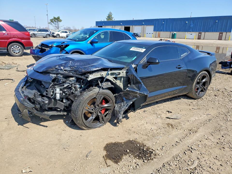 2022 Chevrolet Camaro VIN 1G1FH1R77N0122816 COPART salvage auction — FRONT END, Mi - Cert Of Title-Salvage Vehicle, sold $11,700 on 2026-07-03 (photo 1)