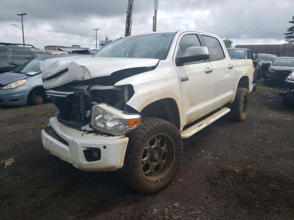 2014 Toyota Tundra VIN 5TFAY5F14EX371994 COPART salvage auction — FRONT END, Hi - Certificate Of Salvage, sold $3,700 on 2026-07-13 (photo 1)
