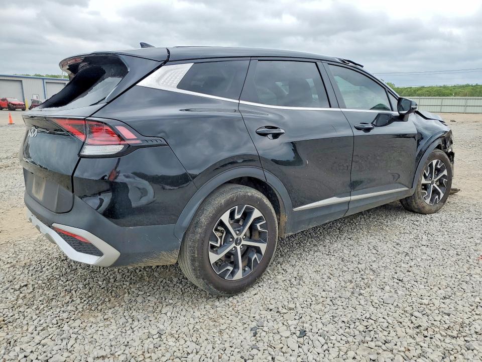 2025 Kia Sportage VIN 5XYK33DF4SG273004 COPART salvage auction — ROLLOVER, Ar - Cert Of Title-Salvage, sold $80 on 2026-07-27 (photo 3)
