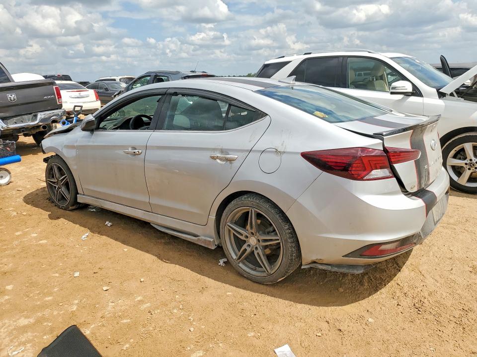 2019 Hyundai Elantra VIN KMHD04LB2KU830007 COPART salvage auction — FRONT END, TX - SALVAGE VEHICLE TITLE, sold $1,500 on 2026-07-30 (photo 2)