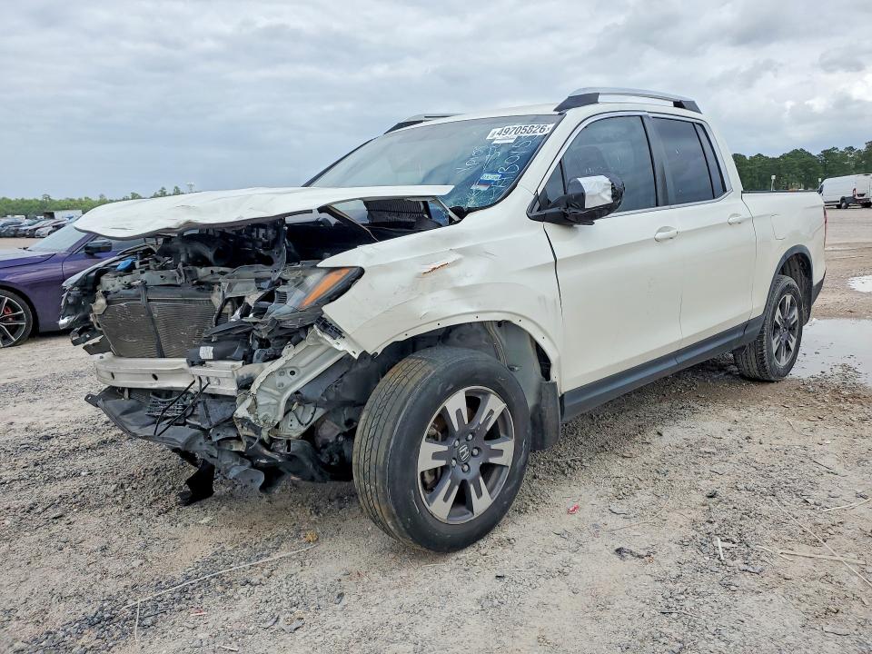 2017 Honda Ridgeline VIN 5FPYK3F62HB015517 COPART salvage auction — FRONT END, Tx - Certificate Of Title, sold $6,600 on 2026-07-09 (photo 1)