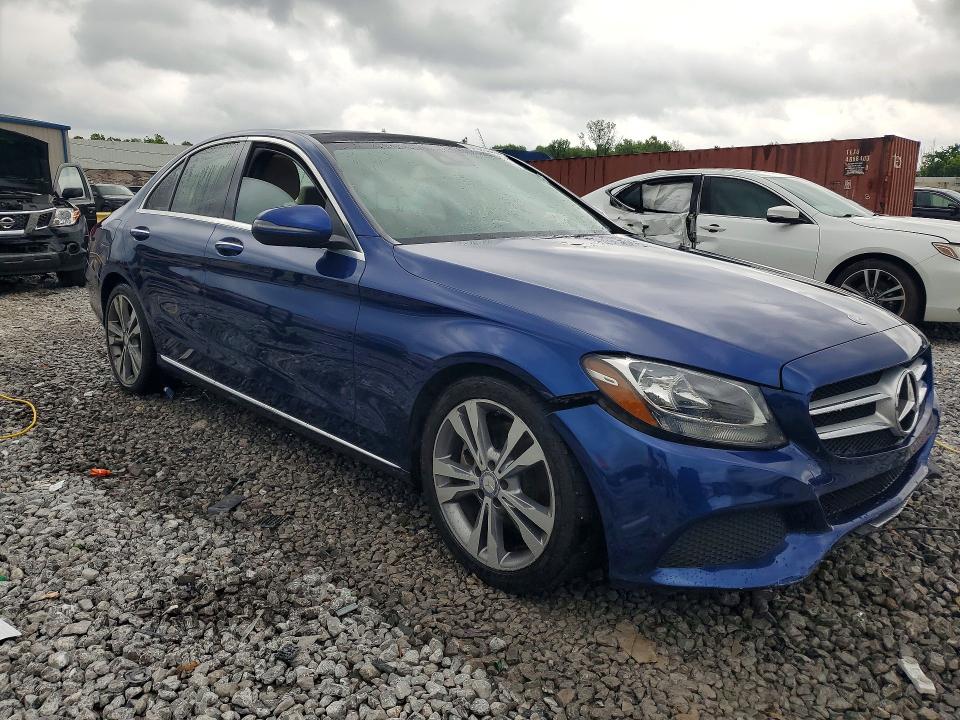 2017 Mercedes-benz C-klasse VIN WDDWF4JB5HR240285 COPART salvage auction — FRONT END, Al - Cert Of Title-Salvage Title, sold $1,850 on 2026-07-14 (photo 4)