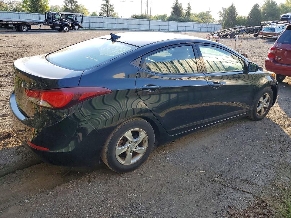 2015 Hyundai Elantra VIN KMHDH4AE3FU437452 COPART salvage auction — FRONT END, Id - Salvage Certificate Of Title, sold $1,300 on 2026-07-13 (photo 3)