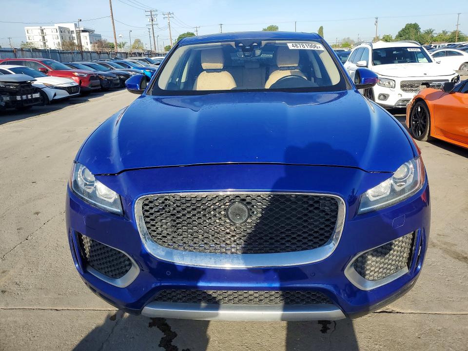 2020 Jaguar F-pace VIN SADCJ2FX8LA633102 COPART salvage auction — FRONT END, Ca - Salvage Certificate, sold $10,400 on 2026-07-29 (photo 5)