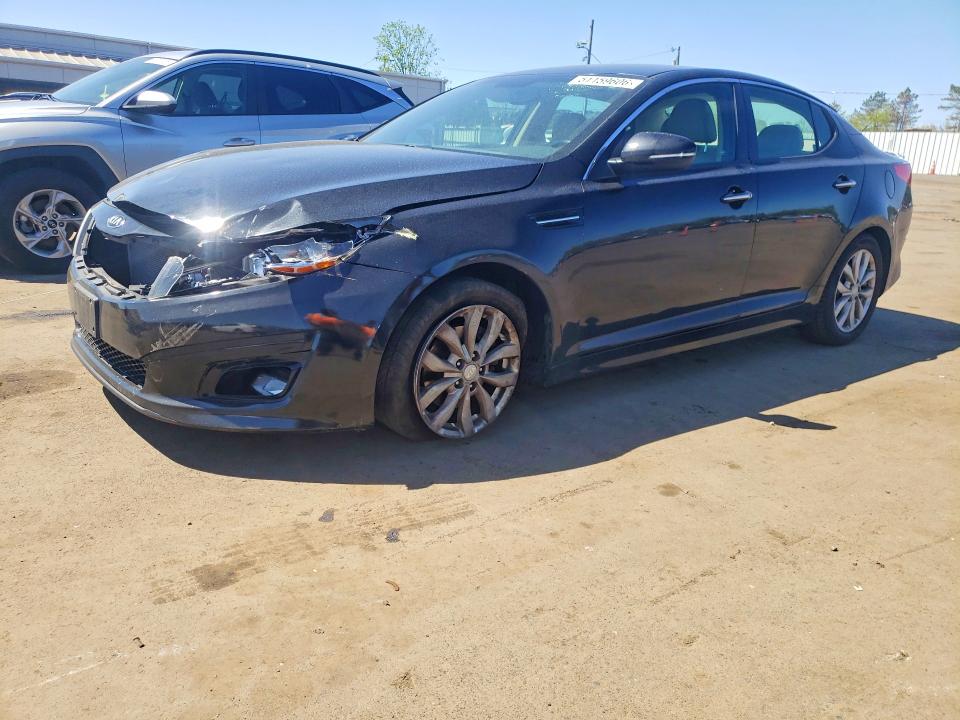 2014 Kia Optima VIN 5XXGN4A70EG336000 COPART salvage auction — FRONT END, Ct - Cert Of Title-Salvage, sold $775 on 2026-07-17 (photo 1)