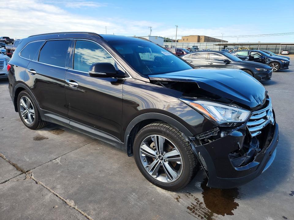 2016 Hyundai Santa fe VIN KM8SNDHF7GU142306 COPART salvage auction — FRONT END, Tx - Salvage Vehicle Title, sold $1,550 on 2026-07-23 (photo 4)