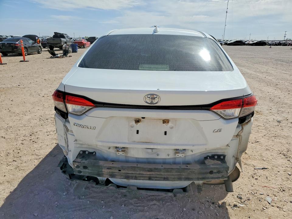 2020 Toyota Corolla VIN JTDEPRAE1LJ046161 COPART salvage auction — ALL OVER, Tx - Salvage Vehicle Title, sold $3,050 on 2026-07-15 (photo 6)