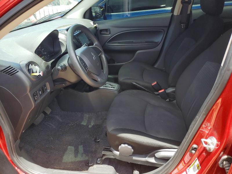 2022 Mitsubishi Mirage VIN ML32FUFJ0NHF08806 COPART salvage auction — WATER/FLOOD, Hi - Certificate Of Salvage, sold $5 on 2026-07-27 (photo 7)