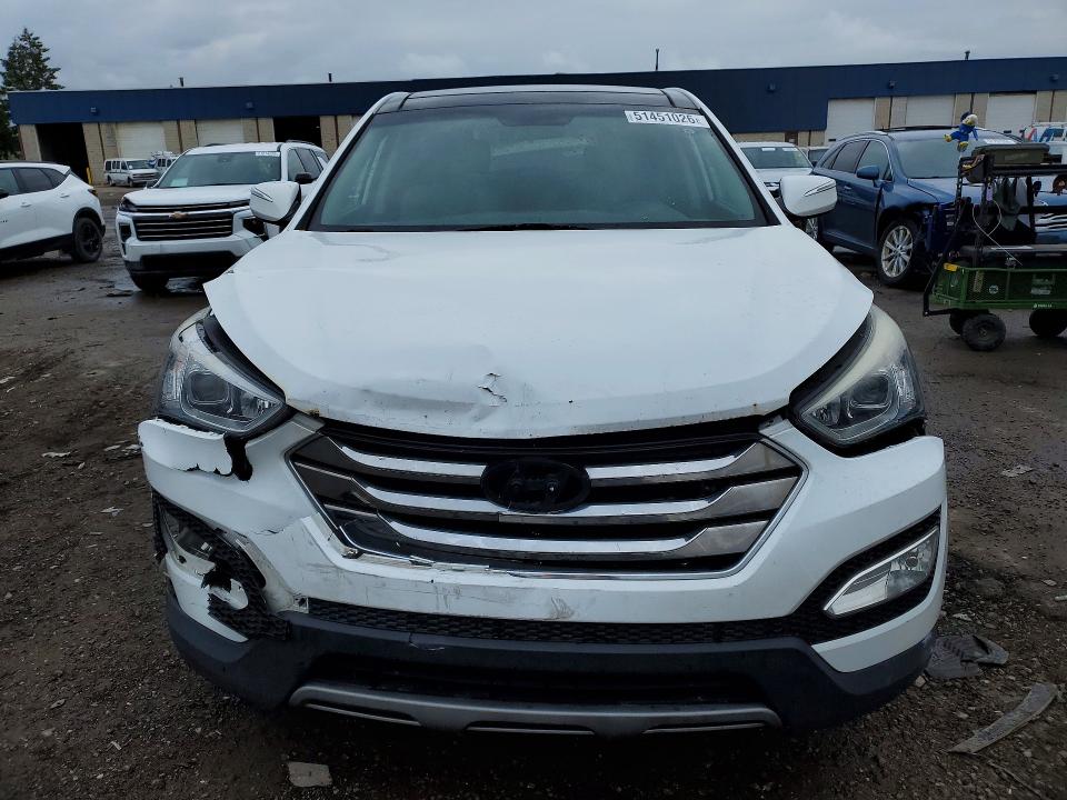 2013 Hyundai Santa fe VIN 5XYZUDLB3DG103252 COPART salvage auction — FRONT END, MI, sold $2,150 on 2026-07-17 (photo 5)