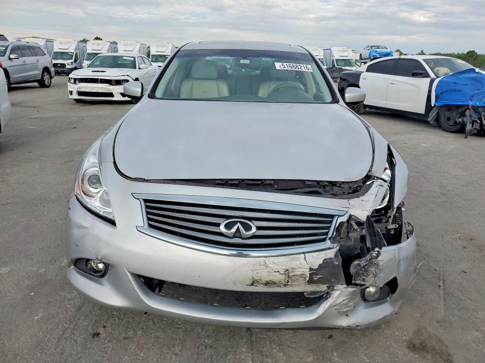 2013 Infiniti VIN JN1CV6APXDM723482 COPART salvage auction — FRONT END, Salvage Title, sold $375 on 2026-07-23 (photo 5)