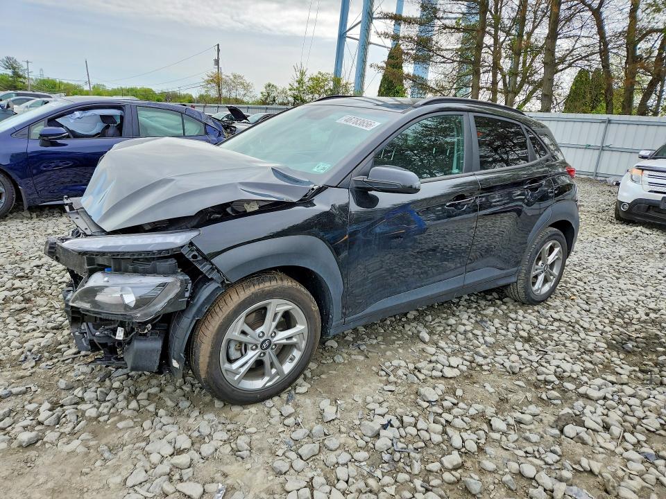 2022 Hyundai Kona VIN KM8K6CABXNU756441 COPART salvage auction — FRONT END, Nj - Cert Of Title-Salvage, sold $2,550 on 2026-07-27 (photo 1)