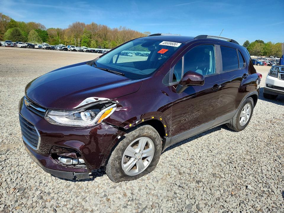 2021 Chevrolet Trax VIN KL7CJLSM2MB370188 COPART salvage auction — FRONT END, Ar - Cert Of Title-Salvage, sold $1,600 on 2026-07-06 (photo 1)