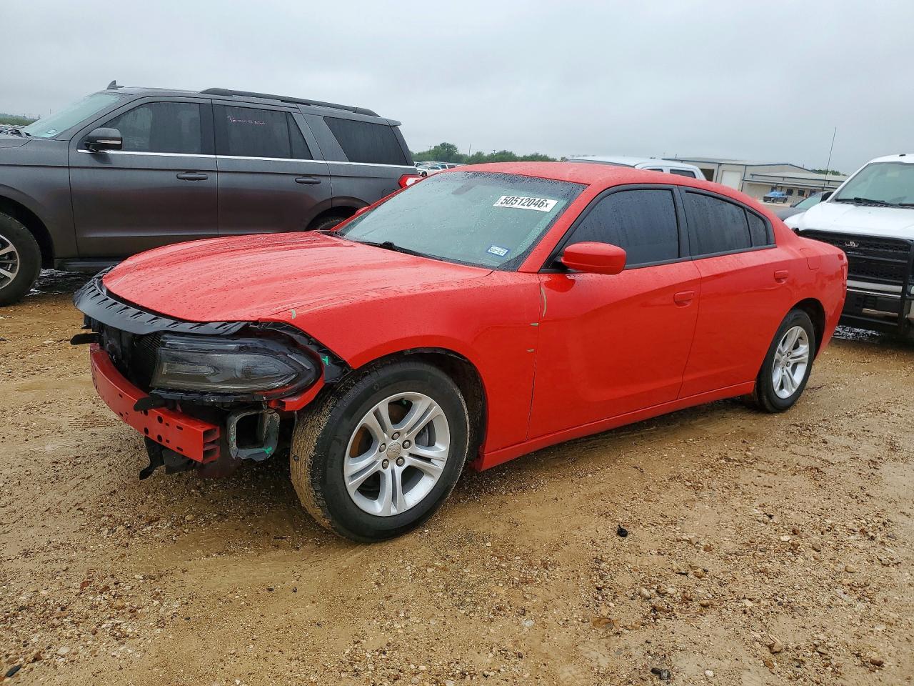 2016 Dodge Charger VIN 2C3CDXBG8GH327647 COPART salvage auction — Front End, TX - SALVAGE VEHICLE TITLE, sold $3,200 on 2026-07-02 (photo 1)
