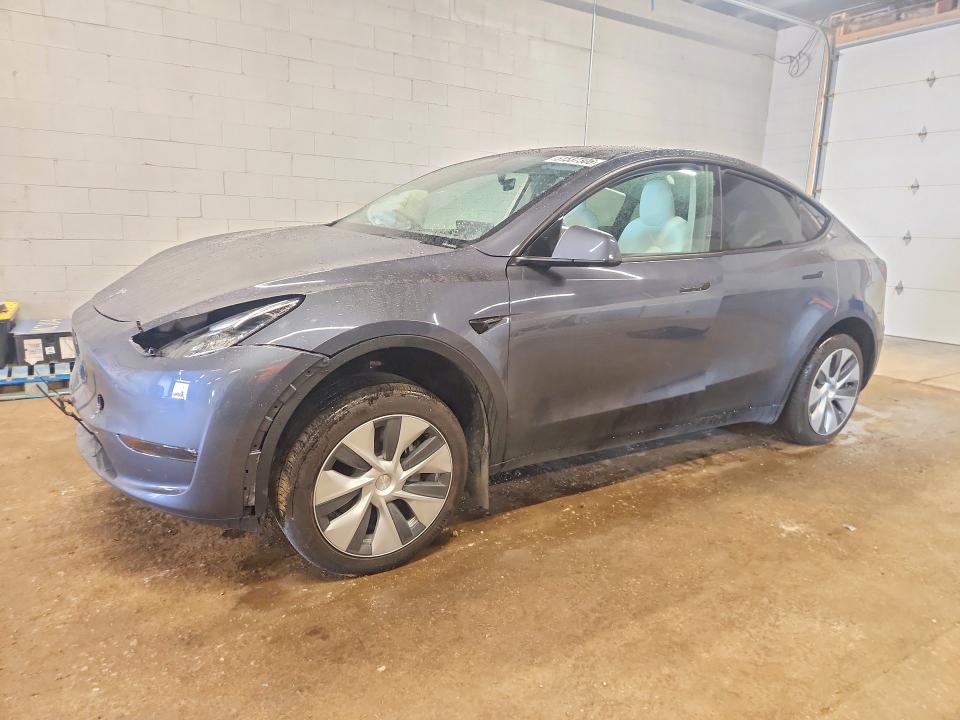 2023 Tesla Model y VIN 7SAYGDEE2PF610247 COPART salvage auction — FRONT END, Il - Salvage Certificate, sold $7,300 on 2026-07-29 (photo 1)