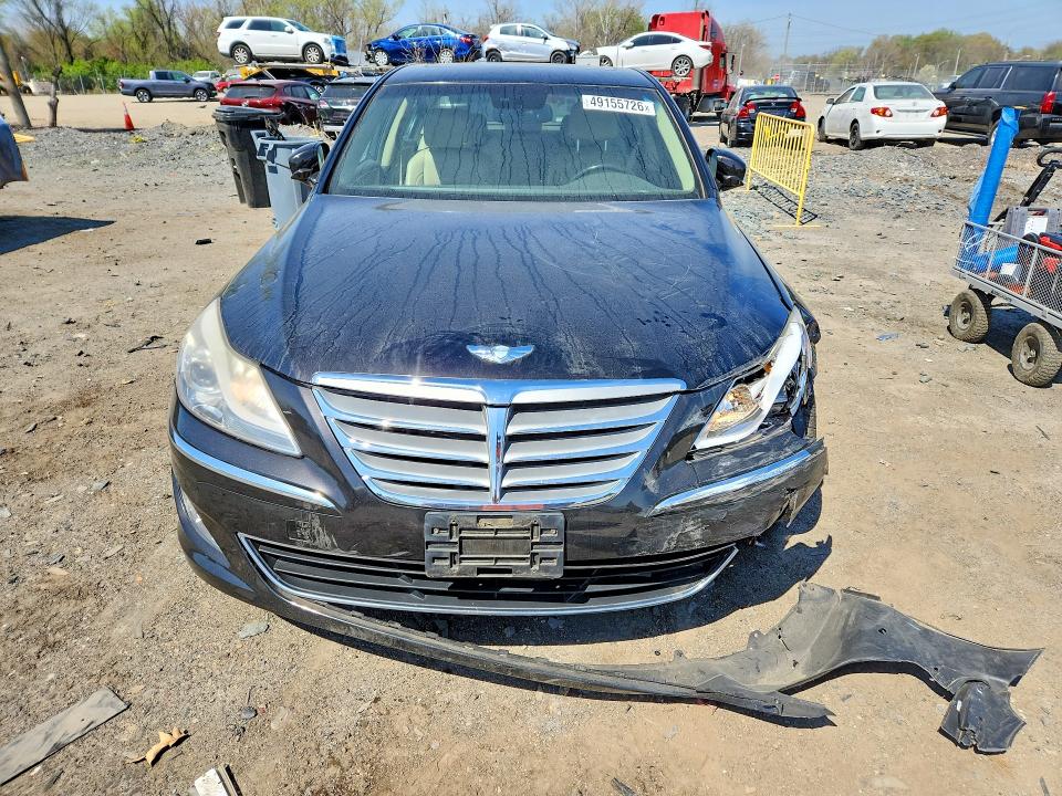 2014 Hyundai Genesis VIN KMHGC4DDXEU260329 COPART salvage auction — FRONT END, Md - Cert Of Salvage > 75% Damage, sold $900 on 2026-07-30 (photo 5)