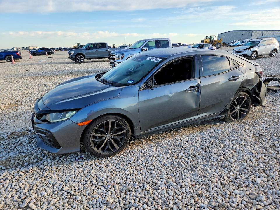 2021 Honda Civic VIN SHHFK7H41MU227689 COPART salvage auction — REAR END, TX - SALVAGE VEHICLE TITLE, sold $4,100 on 2026-07-09 (photo 1)