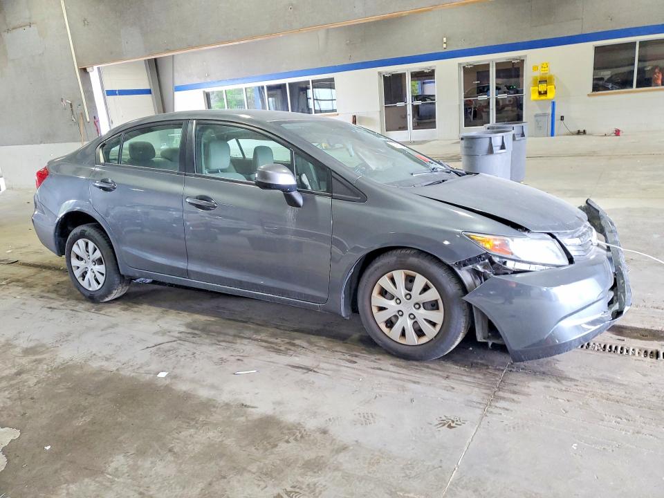 2012 Honda Civic VIN 19XFB2F55CE069040 COPART salvage auction — SIDE, Va - Cert Of Title - Salvage, sold $450 on 2026-07-02 (photo 4)