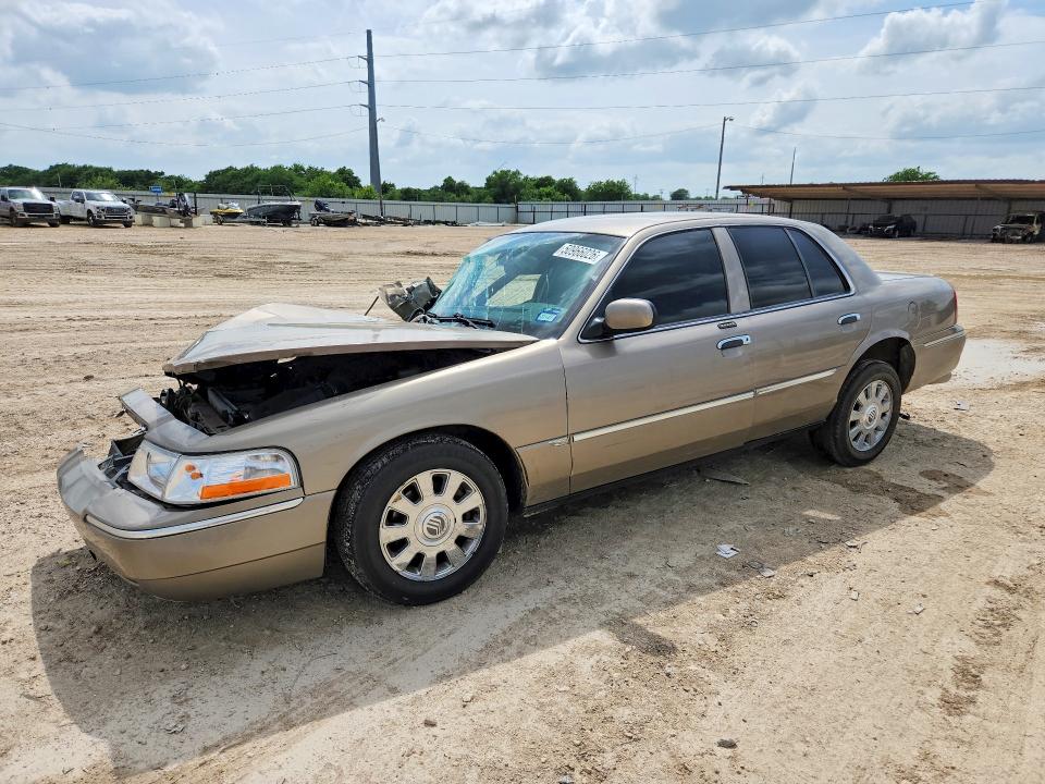 2003 Mercury Grand marquis VIN 2MEFM75WX3X704439 COPART salvage auction — FRONT END, Tx - Salvage Vehicle Title, sold $425 on 2026-07-08 (photo 1)