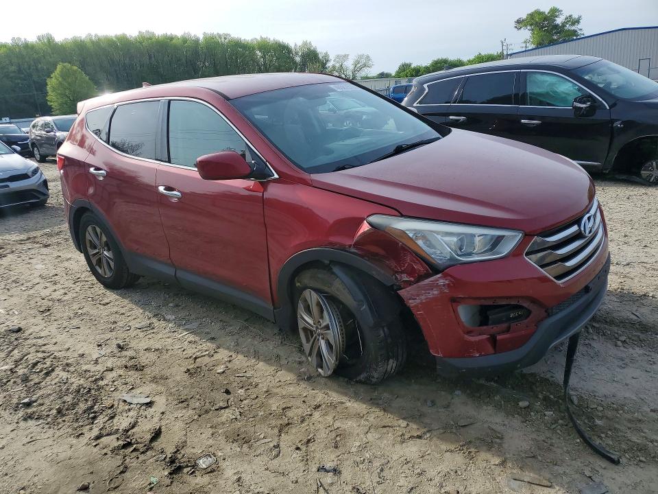 2015 Hyundai Santa fe VIN 5XYZT3LB4FG290176 COPART salvage auction — FRONT END, Va - Cert Of Title - Salvage, sold $1,100 on 2026-07-28 (photo 4)