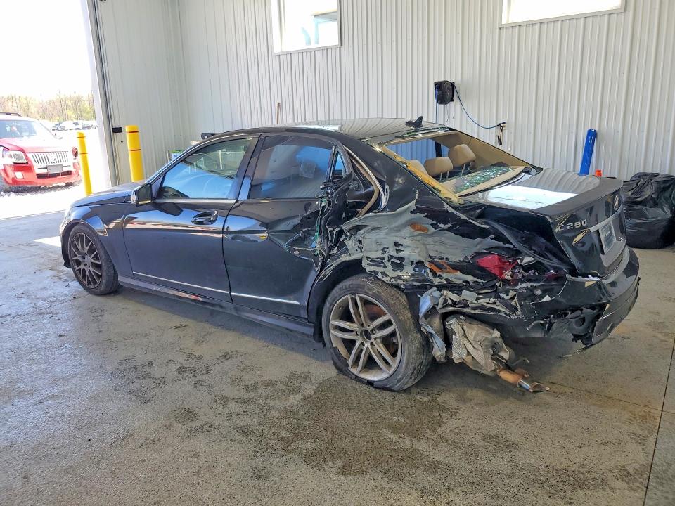 2012 Mercedes-benz C-klasse VIN WDDGF4HB0CR234736 COPART salvage auction — REAR END, Tx - Salvage Vehicle Title, sold $175 on 2026-07-31 (photo 2)