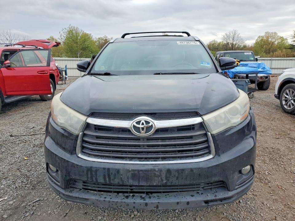2015 Toyota Highlander VIN 5TDJKRFH5FS185751 COPART salvage auction — SIDE, Nj - Cert Of Title-Salvage, sold $6,500 on 2026-07-31 (photo 5)