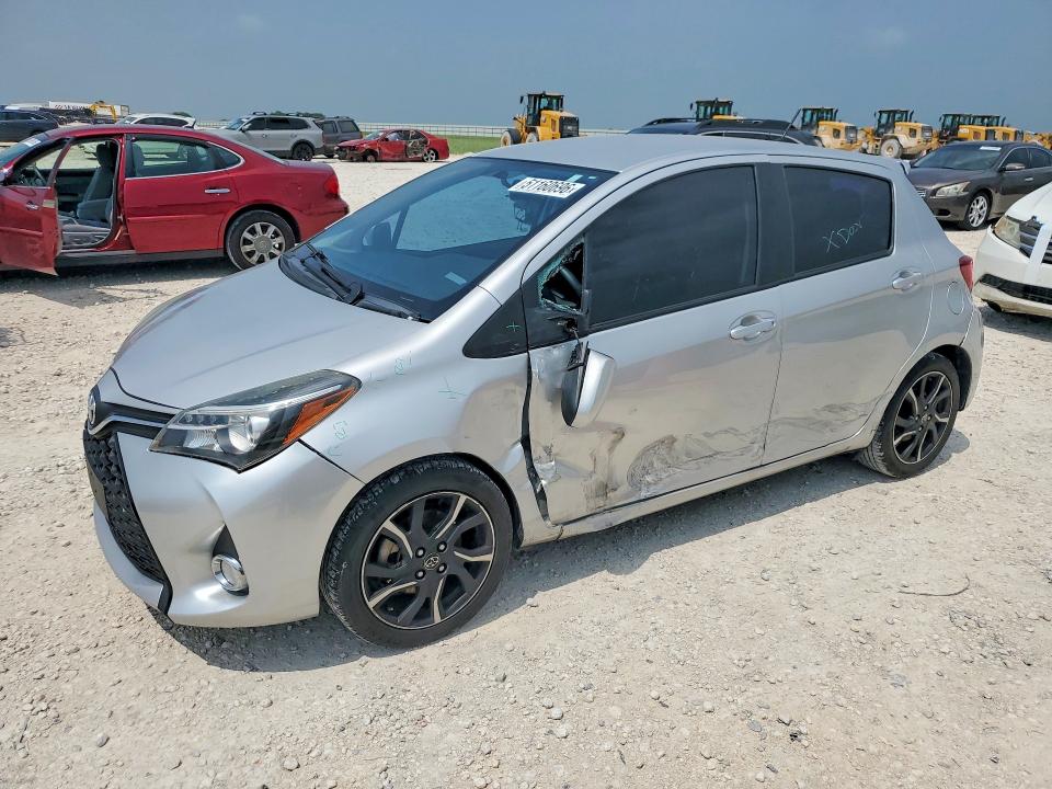 2016 Toyota Yaris VIN VNKKTUD31GA066726 COPART salvage auction — SIDE, Tx - Salvage Vehicle Title, sold $925 on 2026-07-09 (photo 1)