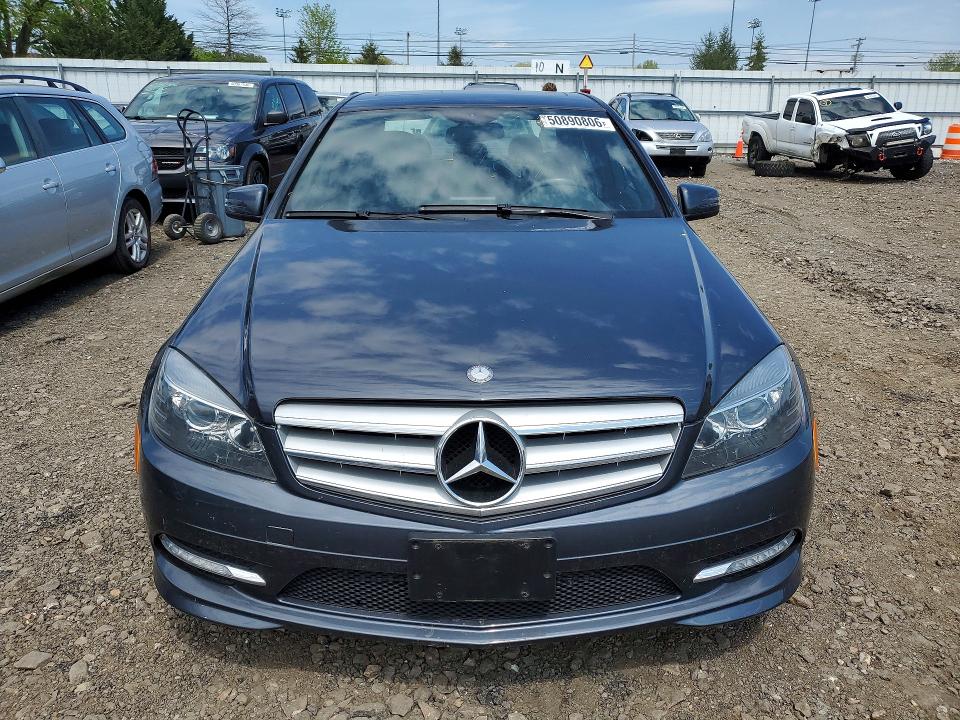 2011 Mercedes-benz C-klasse VIN WDDGF8BB4BA502667 COPART salvage auction — REAR END, Md - Cert Of Salvage > 75% Damage, sold $350 on 2026-07-27 (photo 5)