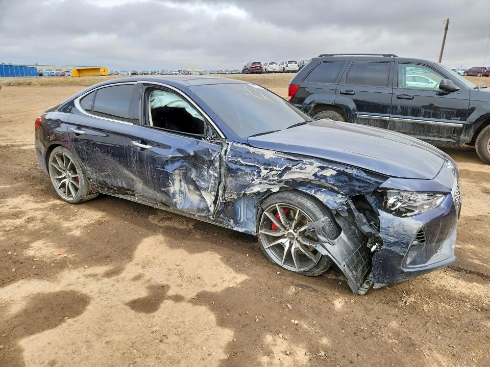 2021 Genesis G70 VIN KMTG54LE9MU073429 COPART salvage auction — FRONT END, Ab - Bos - Salvage, sold $3,450 on 2026-07-07 (photo 4)