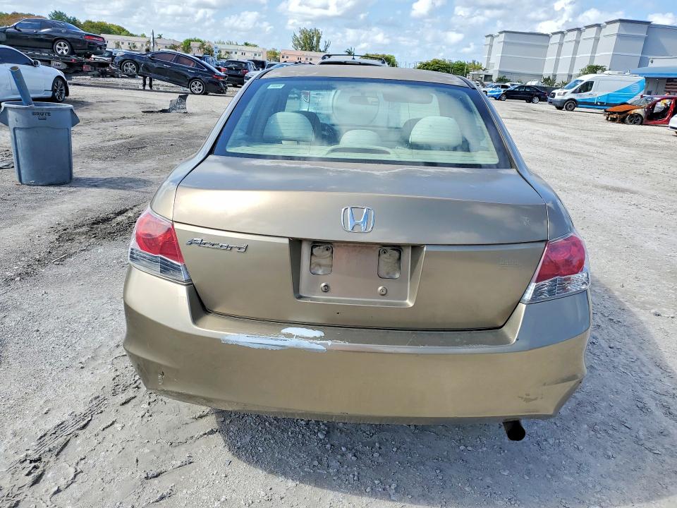 2008 Honda Accord VIN 1HGCP26308A124685 COPART salvage auction — FRONT END, FL - CERT OF TITLE SLVG REBUILDABLE, sold $400 on 2026-07-02 (photo 6)