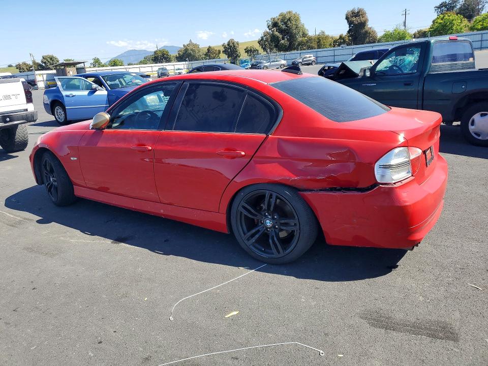 2006 BMW 3 series VIN WBAVB13526KR63862 COPART salvage auction — REAR END, CA - SALVAGE CERTIFICATE, sold $375 on 2026-07-08 (photo 2)