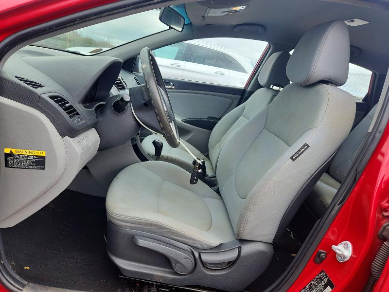 2013 Hyundai Accent VIN KMHCU5AE3DU078596 COPART salvage auction — REAR END, Hi - Certificate Of Salvage, sold $25 on 2026-07-27 (photo 7)