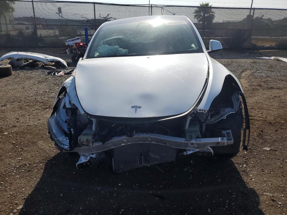 2020 Tesla Model y VIN 5YJYGDEE2LF053976 COPART salvage auction — FRONT END, Ca - Salvage Certificate, sold $3,450 on 2026-07-31 (photo 5)
