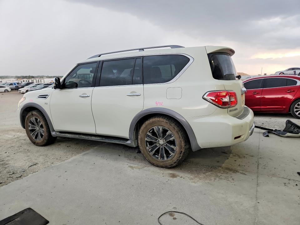 2017 Nissan Armada VIN JN8AY2NF3H9301024 COPART salvage auction — FRONT END, Id - Salvage Certificate Of Title, sold $3,700 on 2026-07-14 (photo 2)
