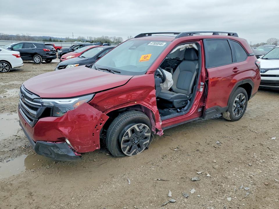 2025 Subaru Forester VIN JF2SLDDC6SH613838 COPART salvage auction — SIDE, Ks - Cert Of Title-Salvage, sold $8,300 on 2026-07-09 (photo 1)